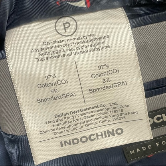 Indochino Mens Custom Blazer Light Gray Sailboat Lining Cotton NWT - Picture 7 of 10